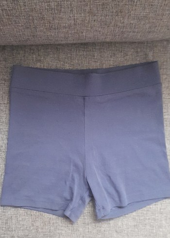Gri Kadın Mini Pamuklu Şort