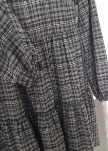 Gri mini elbise - Görsel 3