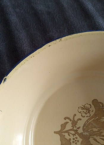 Eski, emaye tabak - Görsel 8