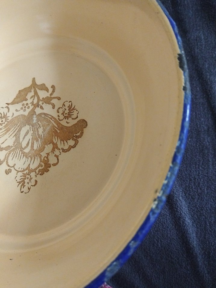 Eski, emaye tabak - Görsel 4