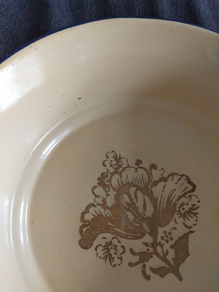 Eski, emaye tabak - Görsel 3