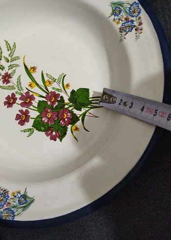 Eski, emaye tabak - Görsel 8