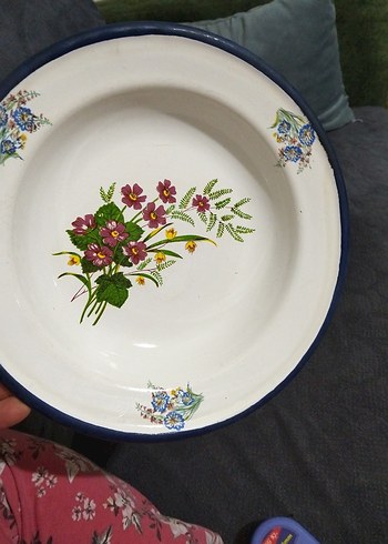 Eski, emaye tabak - Görsel 5