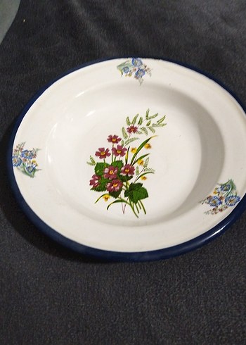 Eski, emaye tabak - Görsel 2