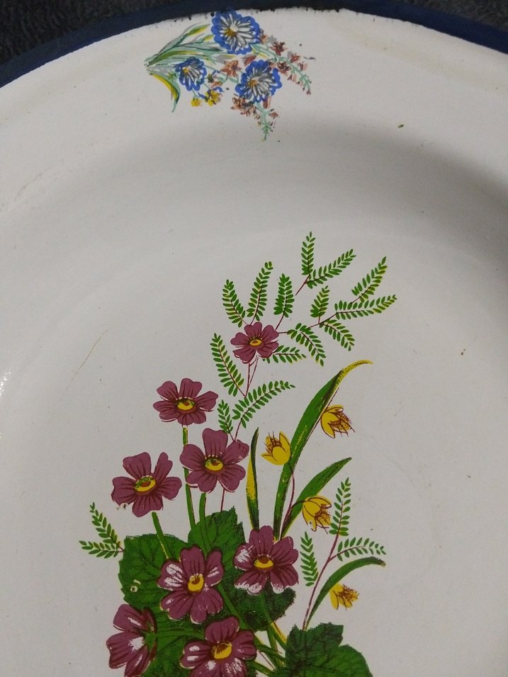 Eski, emaye tabak - Görsel 3