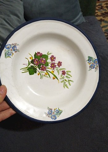 Eski, emaye tabak - Görsel 2