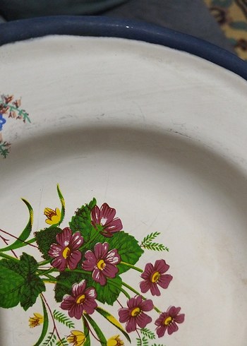 Eski, emaye tabak - Görsel 5