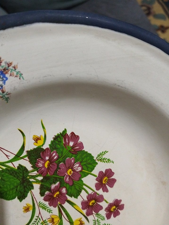 Eski, emaye tabak - Görsel 5