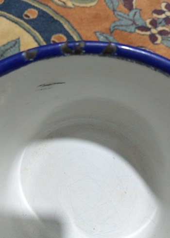 Çiçek Desenli Beyaz Emaye Saklama Kabı Seti - Görsel 9