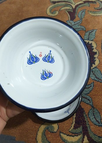 vintage, emaye tabaklar - Görsel 2