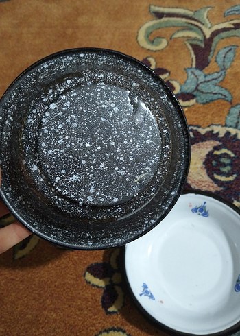 vintage, emaye tabaklar - Görsel 5