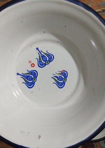 vintage, emaye tabaklar - Görsel 6