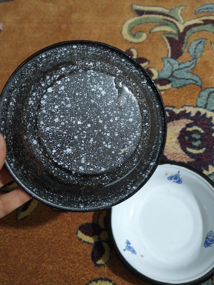 vintage, emaye tabaklar - Görsel 5