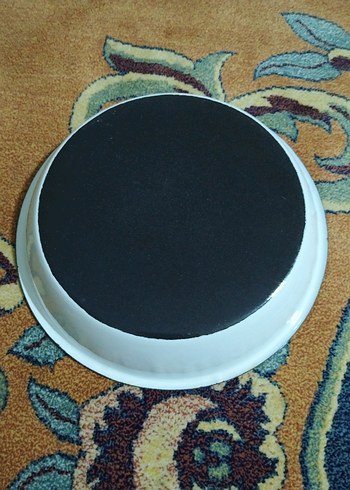 vintage, emaye büyük tabak - Görsel 3