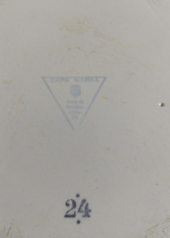 vintage, Avrupa emaye tabak - Görsel 7