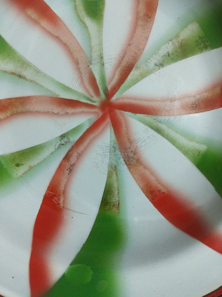 vintage, Avrupa emaye tabak - Görsel 3