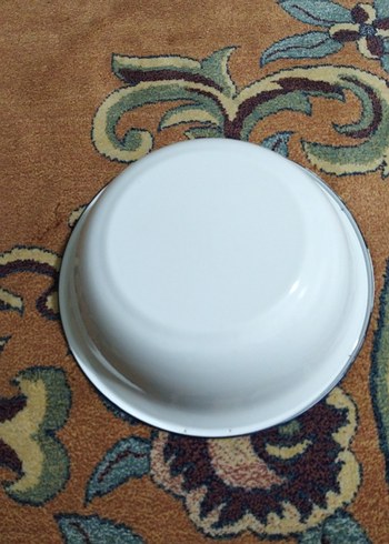 Vintage, emaye büyük tabak - Görsel 5