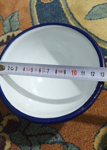 vintage, emaye tabak - Görsel 7