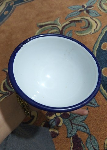 vintage, emaye tabak - Görsel 3