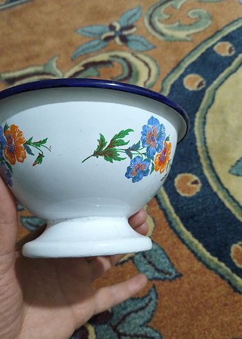 vintage, emaye tabak - Görsel 2