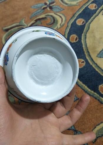 vintage, emaye tabak - Görsel 4