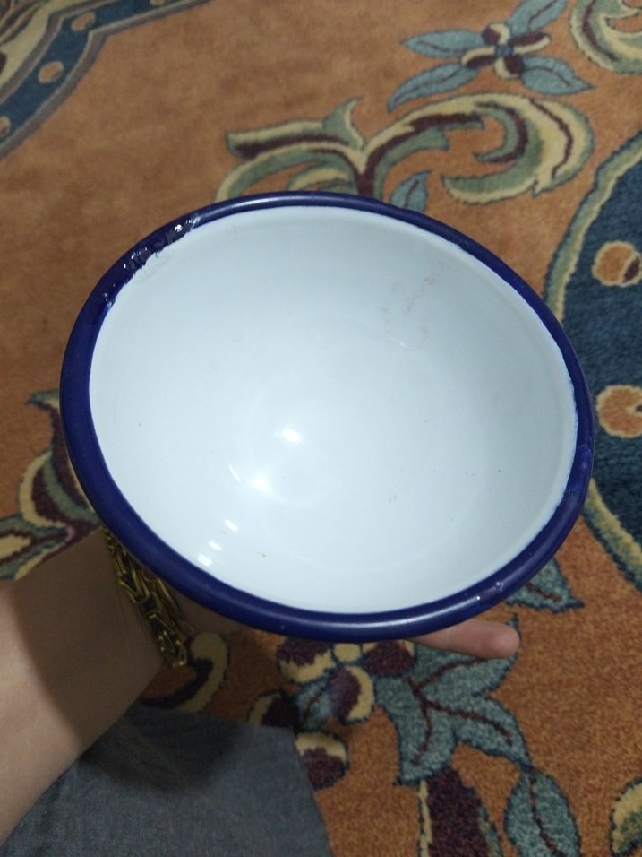 vintage, emaye tabak - Görsel 3