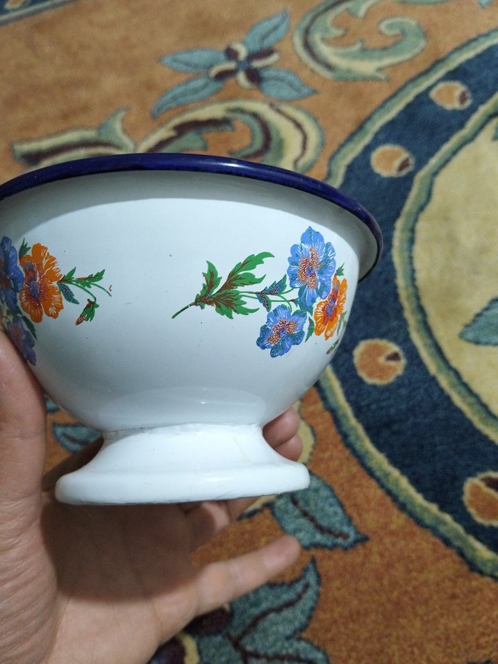 vintage, emaye tabak - Görsel 2