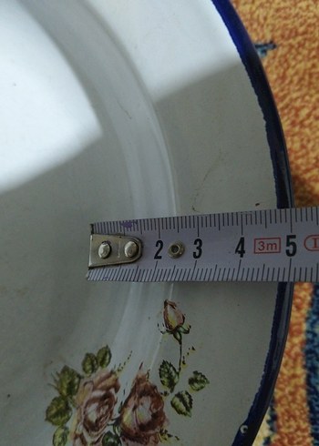 vintage, emaye tabak - Görsel 8