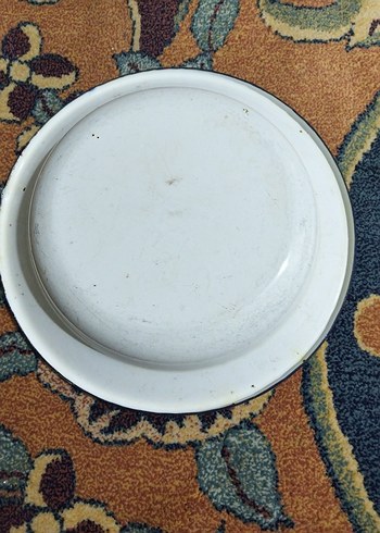 vintage, emaye tabak - Görsel 6