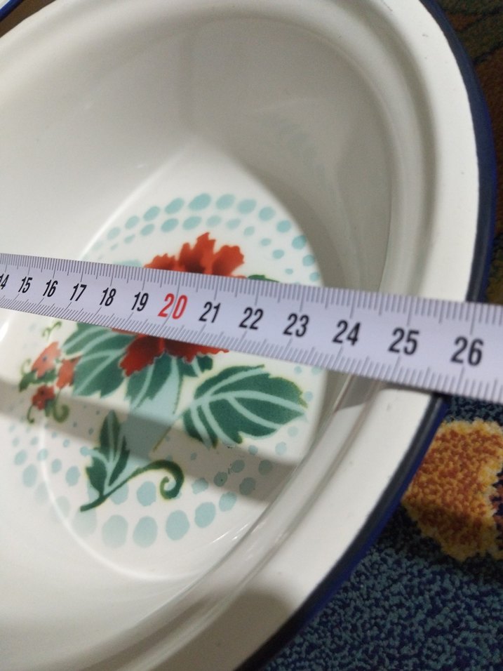 Vintage, Avrupa emaye, hamur leğenleri - Görsel 4