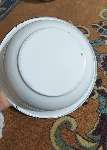 vintage, emaye hamur leğeni - Görsel 2