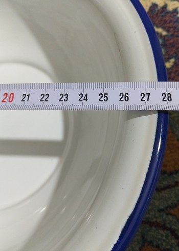 vintage, emaye hamur leğeni - Görsel 4