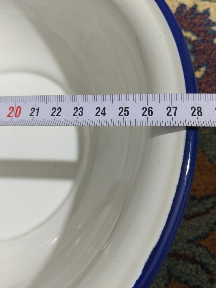 vintage, emaye hamur leğeni - Görsel 4