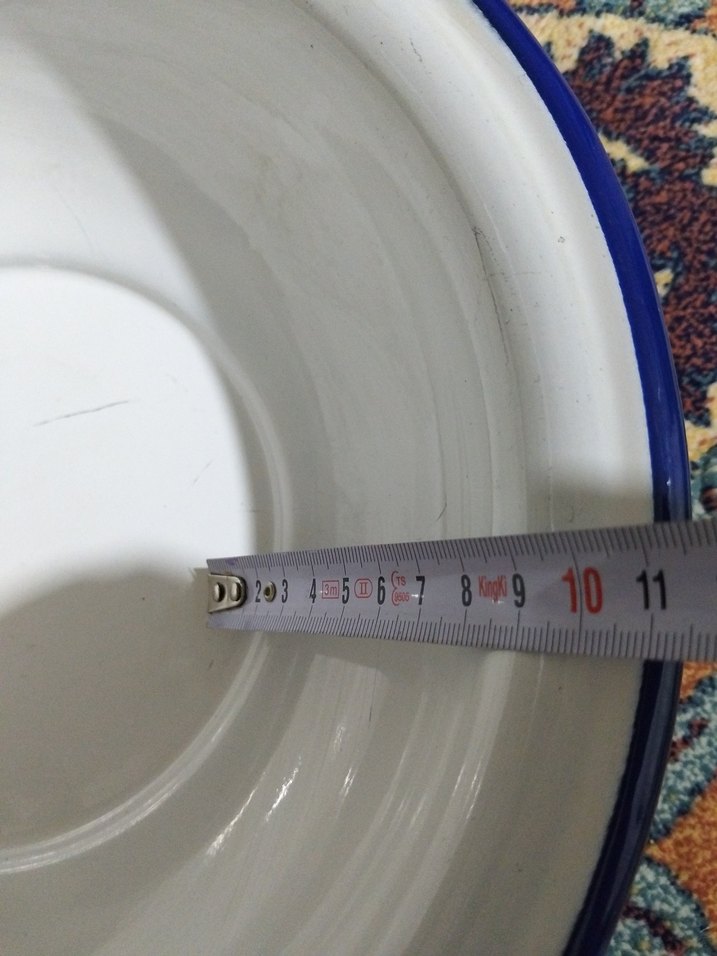 vintage, emaye hamur leğeni - Görsel 5