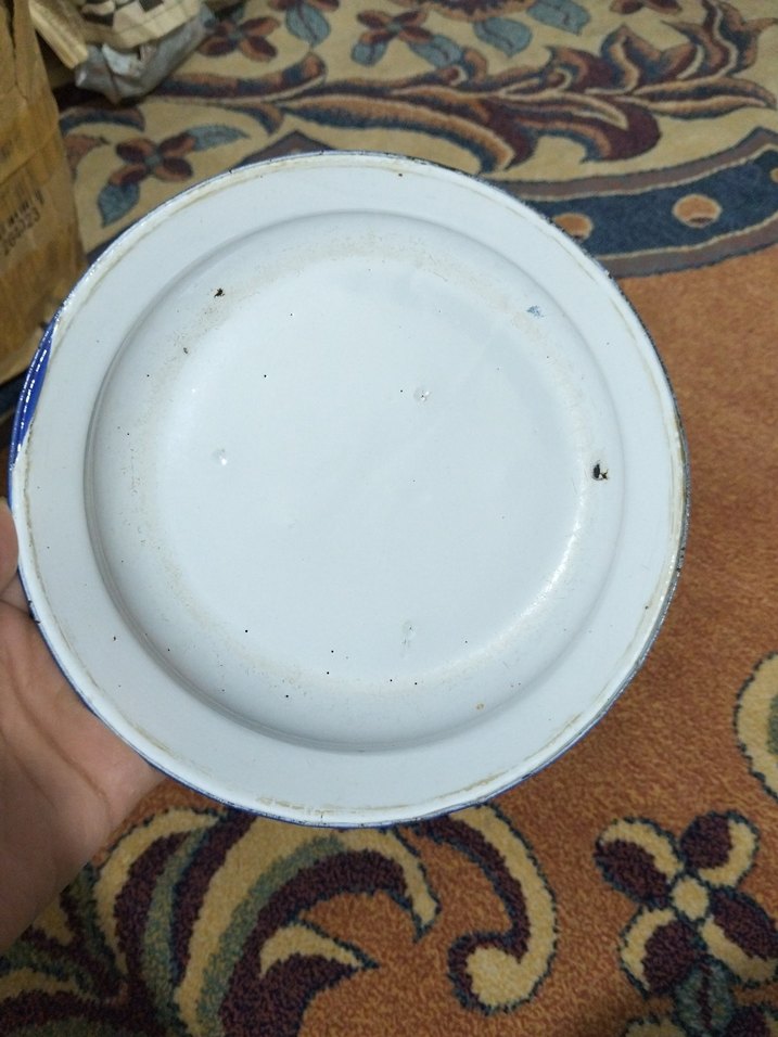 vintage, emaye tabak - Görsel 4