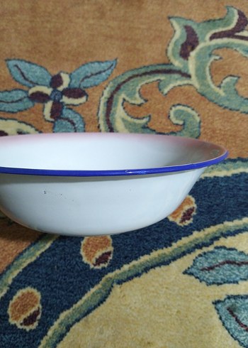 vintage, Avrupa emaye tabak - Görsel 4