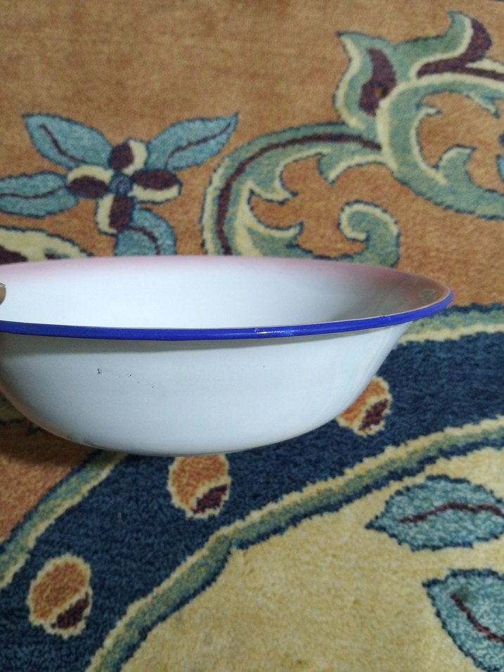 vintage, Avrupa emaye tabak - Görsel 4