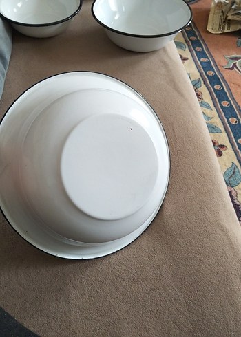 vintage, emaye hamur leğeni - Görsel 2