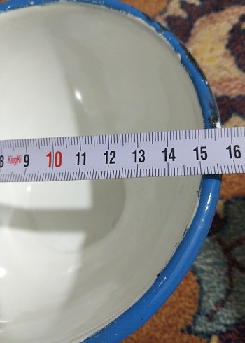 vintage, emaye kase - Görsel 5