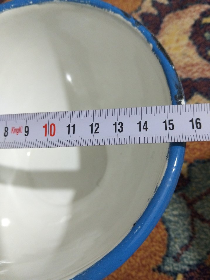 vintage, emaye kase - Görsel 5