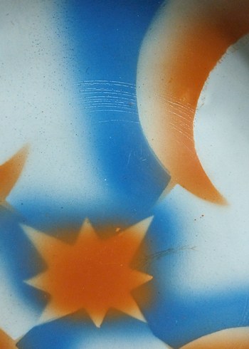 vintage, Avrupa emaye tabak - Görsel 3