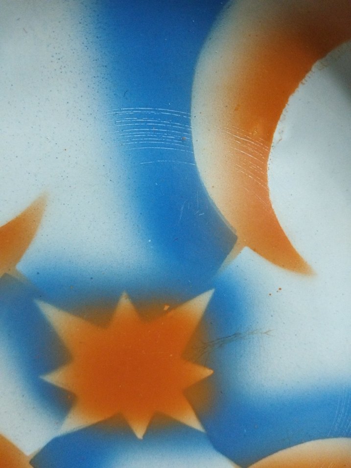 vintage, Avrupa emaye tabak - Görsel 3