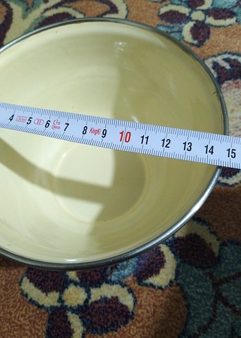 vintage, emaye kase - Görsel 6