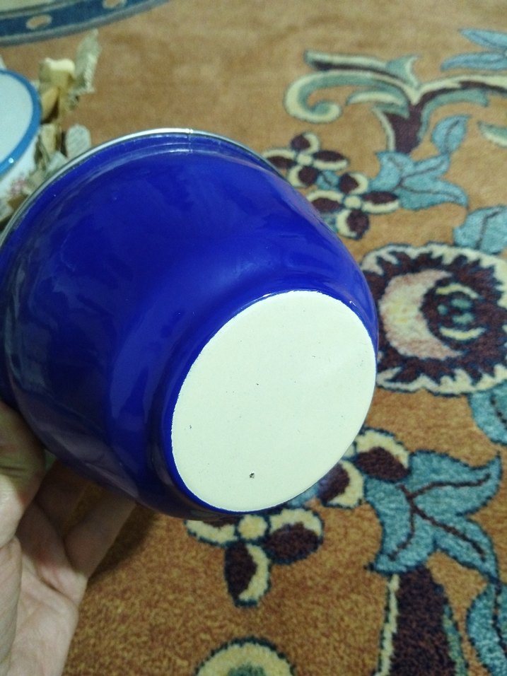 vintage, emaye kase - Görsel 2