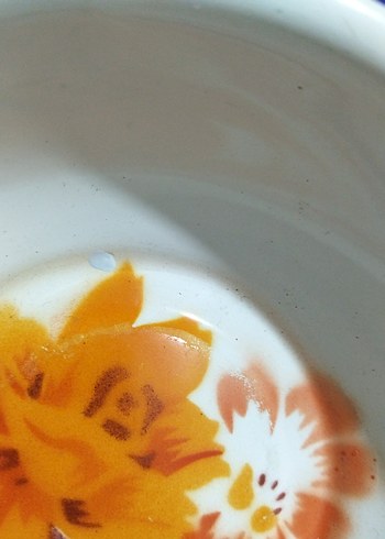 vintage, emaye kase - Görsel 9