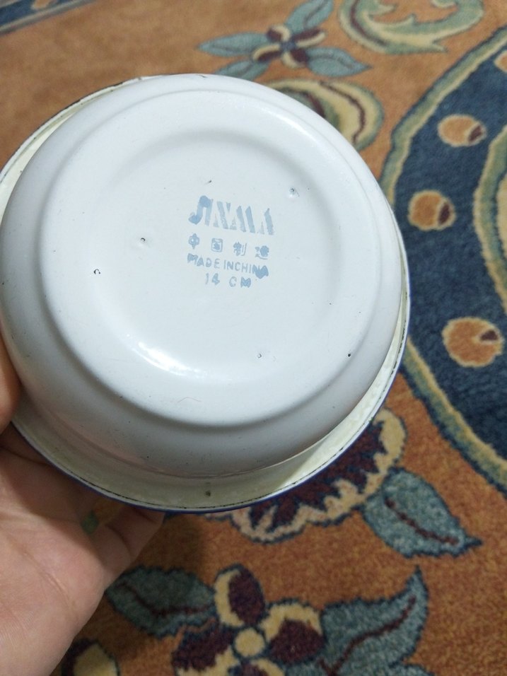 vintage, emaye kase - Görsel 3