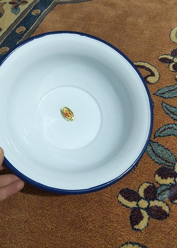 vintage, emaye hamur leğeni - Görsel 2