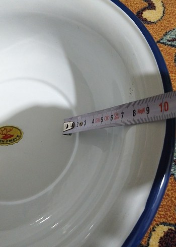 vintage, emaye hamur leğeni - Görsel 7