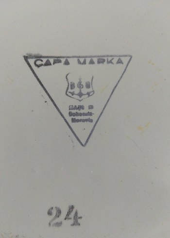 vintage, Avrupa emaye tabak - Görsel 5