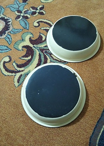 Turuncu Batik Desenli Tabak Seti - Görsel 5